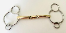 Universal 3 Ring Gag Horse Bit Curved Mouth Turtle Angle with GS & SS