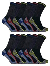 Mens Big Foot Work Socks Workwear Bamboo Boot Socks Heavy Duty Cotton 12-14 UK