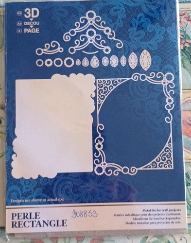 Tattered lace perle - perle, rectangle