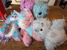 Bundle Of 5 Scruffy Plush Toys Some Scruff A Luvs  Lion Seal Bunny Cat  Unicorn