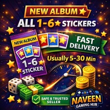 Monopoly Stickers Go 1-6 Stars