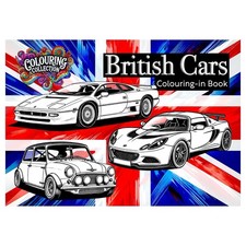 British Cars Adult Colouring