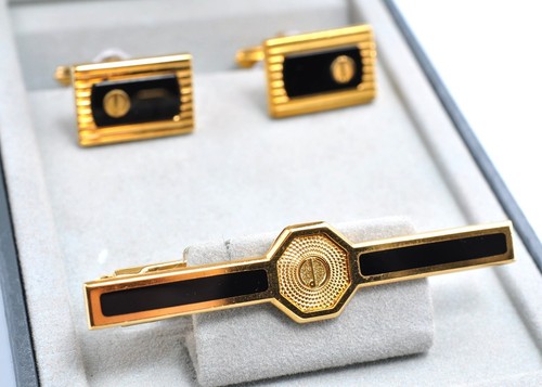 Dunhill cufflinks tie bar - dunhill, &