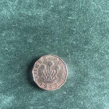 King George VI Three Pence 1942 Coin Circulated 