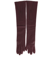 Mulberry Long Gloves Burgundy
