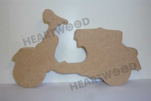 Vespa scooter shape mdf - shape, in