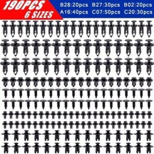 190Pcs Car Body Trim Clips