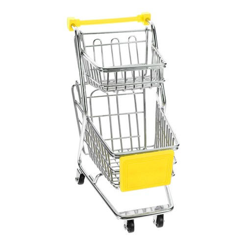 Miniature supermarket trolley - miniature,