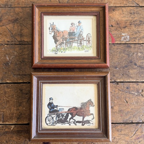 Pair vintage miniature - vintage, horse