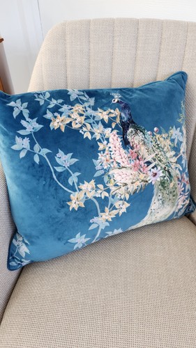 Dorma teal blue velvet - teal,