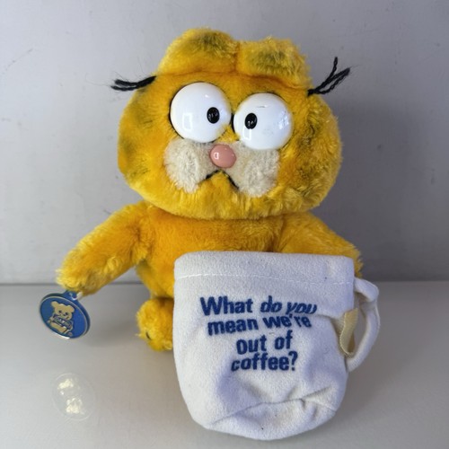 Rare vintage garfield plush - vintage,