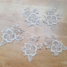 5 Beautiful antique lace motifs  4.5inch x 3.5. great strong condition 