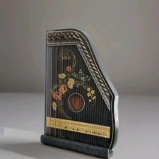 Vtg Jubel Tone Konzeet Salon  303 String Zither Lap Harp 