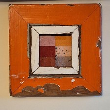 Mixed Materials quirky Assemblage art Framed  abstract Hand Made Unique London 