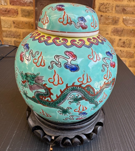 Chinese famille rose turquoise - chinese,