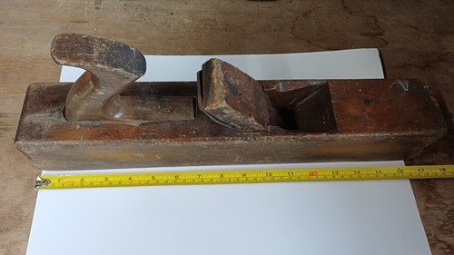 Vintage wooden jack plane - wooden,