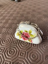 Handbag porcelain Art Pill Box