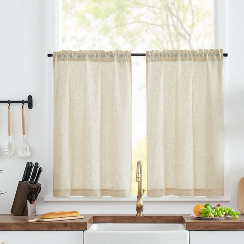 Light filtering cafe curtains - cafe,