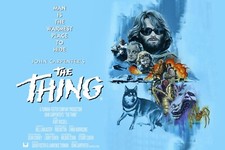 THE THING 1982 Film poster print 24x36" John Carpenter Kurt Russell FREEP&P quad