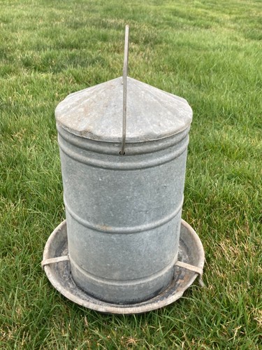 Vintage farm chicken waterer - farm,