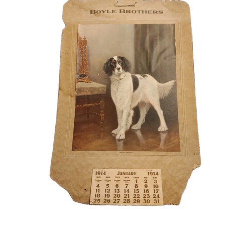 1914 boyle brothers calendar - brothers,