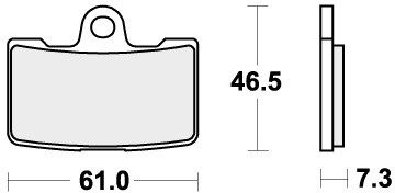 Sbs brake pads front for - sbs,