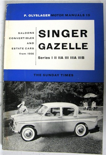 Singer gazelle from 1956 car - singer,