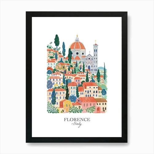 Florence italy gouache travel - gouache,