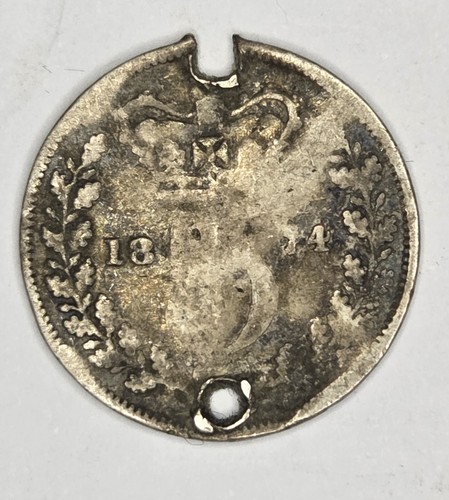 1874 british silver threepence - british,