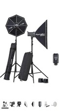 Elinchrom D-Lite 4 IT Studio Lighting Kit With Cases & Accessories (1 pair).