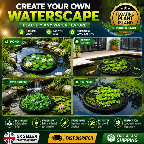 Floating flora fish barrier - fish,