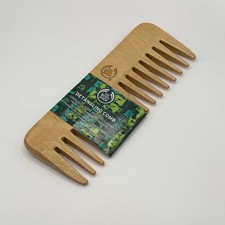 The Body Shop All Hair Types Natural Birch Wood Detangling Comb Brush New