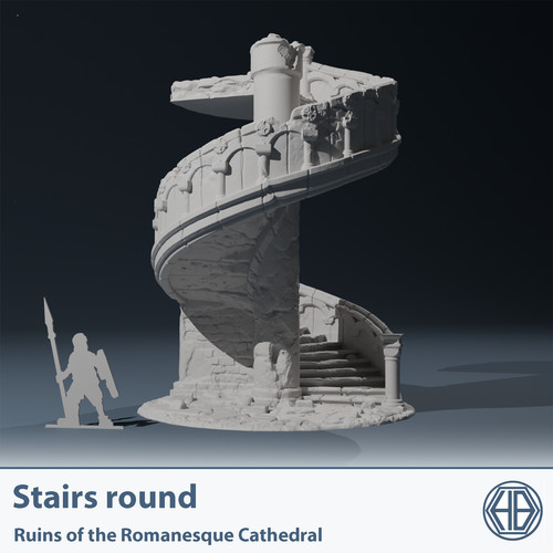 Ruined cathedral spiral - ruined,