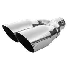 Twin Exhaust Tip Trim Pipe