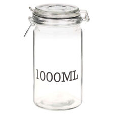 Large Glass Storage Jar With