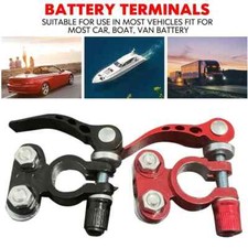 Quick Release Car Battery Round Terminals Clamp Connectors 12V 24V Caravan Boat
