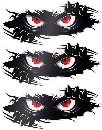 3pcs funny peeking - monster, 3d