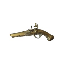 Vintage Brass Flintlock Pistol