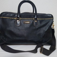 BURBERRY GOLF black leather