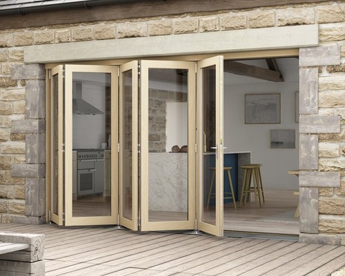 54mm oak external bifold doors - bifold,