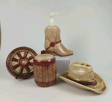 Vtg Western Bathroom Vanity