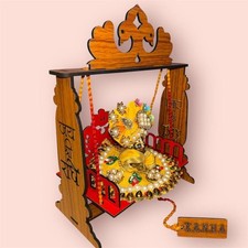 Ladoo Gopal Jhoola Designer Carved (Rolex Red - Pack of 1)