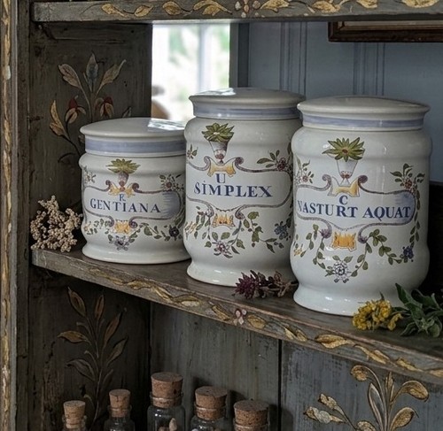Three replica antique pharmacy - antique,