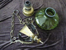 Antique Brass Hanging Oil Lamp