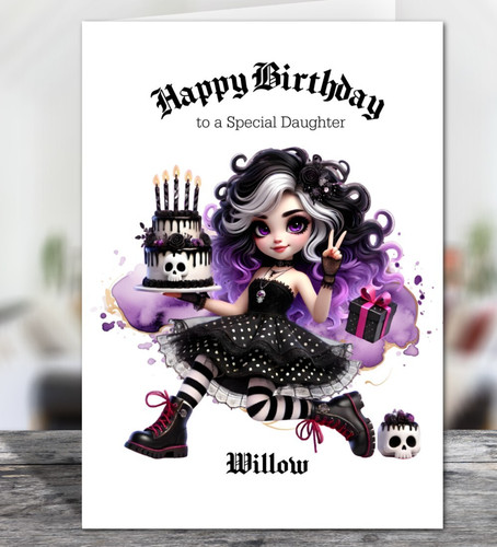 Personalised gothic girl - gothic,