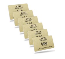 6 * RFID Signal Blocking Cards. Credit & Debit Card Blocker ADVANCED PROTECTION