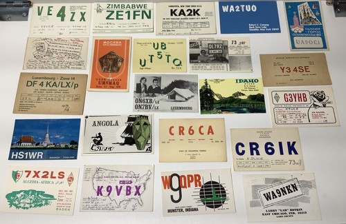 Vintage lot 100 qsl call - qsl,