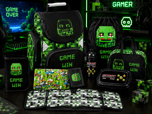 Minecraft school bag set - minecraft,