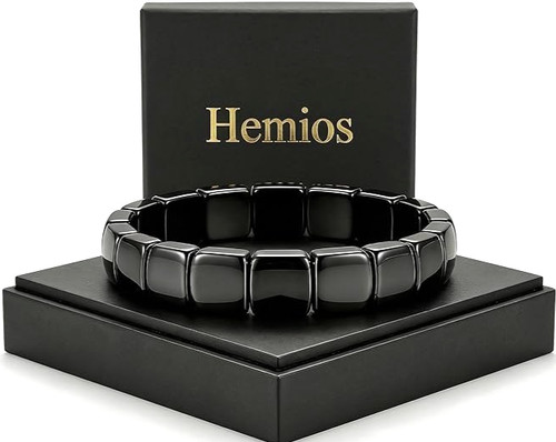 Men natural hematite thick - natural,