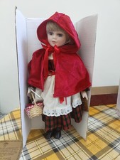 Porcelain Doll - Little Red Riding Hood with Basket - Collectible in Box